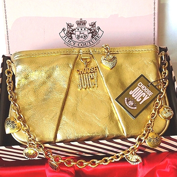 Juicy Couture Luxury  Leather Gold Mini 🛍️ 8 Jumb - Picture 4 of 16